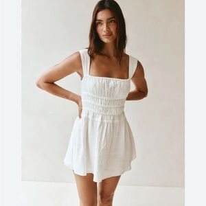 Sabo Skirt White Mini Dress
